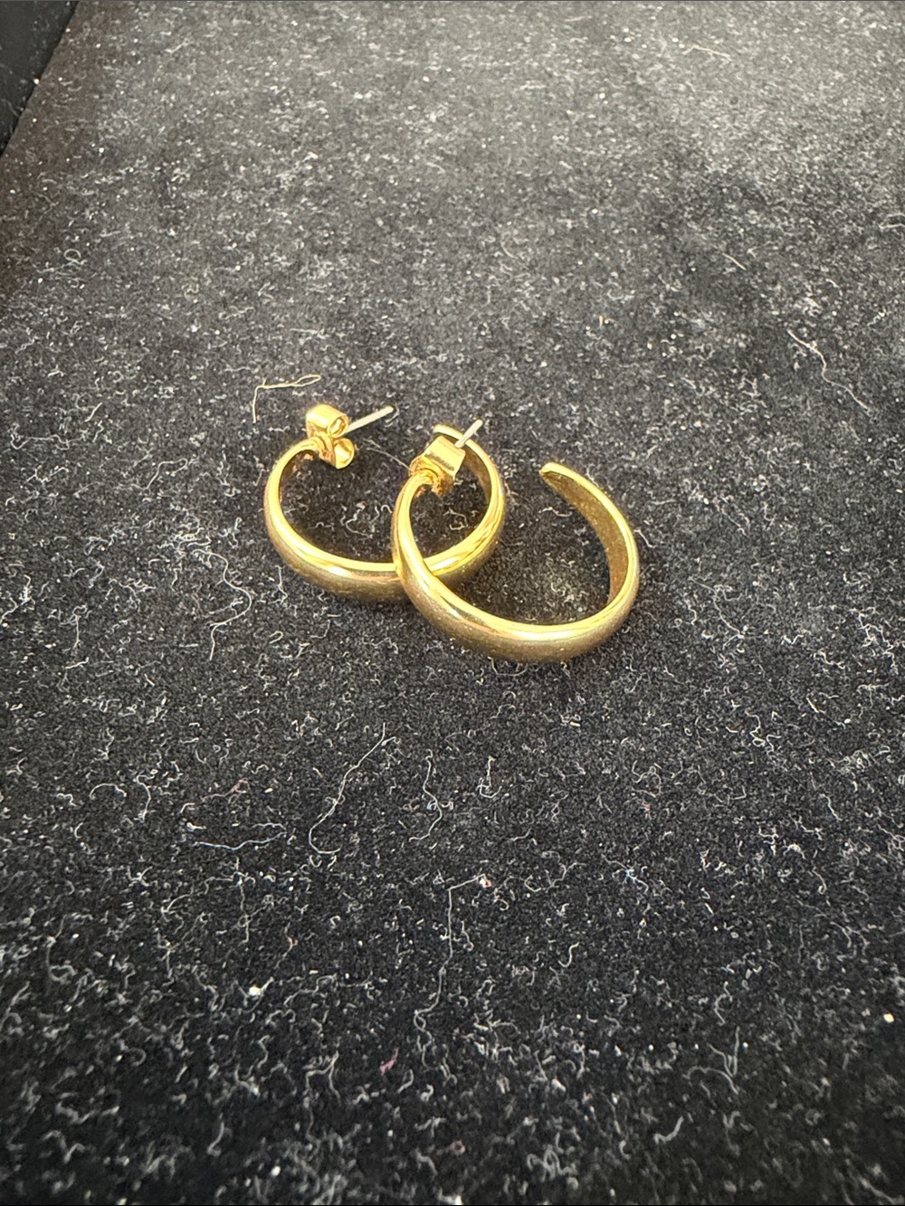 JCrew Classic Goldtone Hoop Earrings
